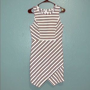 Black and White striped Dress
